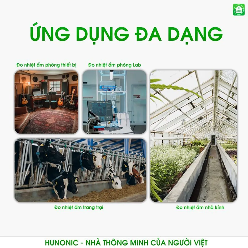 Ảnh Cảm Biến Nhiệt Ẩm Hunonic, Cảm Biến Nhiệt Độ Phòng - HNSST 4