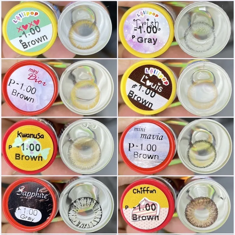 Ảnh {Cận 1.00}-Lens Kính áp tròng Cận ( Giá 1 đôi-Kèm Khay) 1