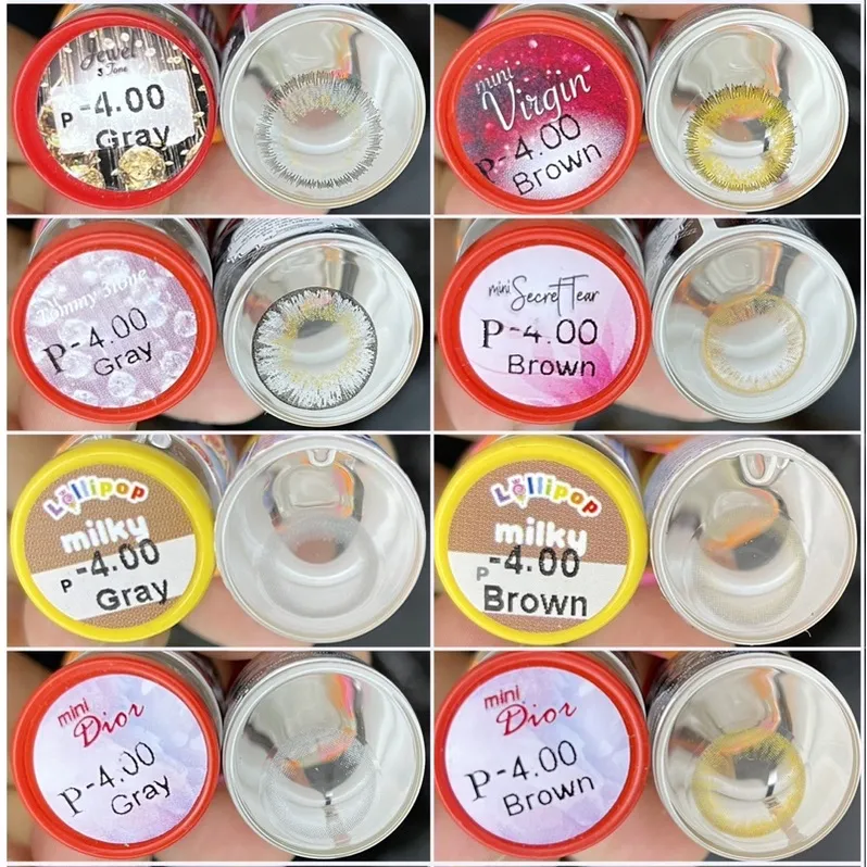 Ảnh {Cận - 4.00} -Lens, Kính áp tròng Cận màu Thời trang(Giá 1 Cặp)-Hàng sẵn p1 2
