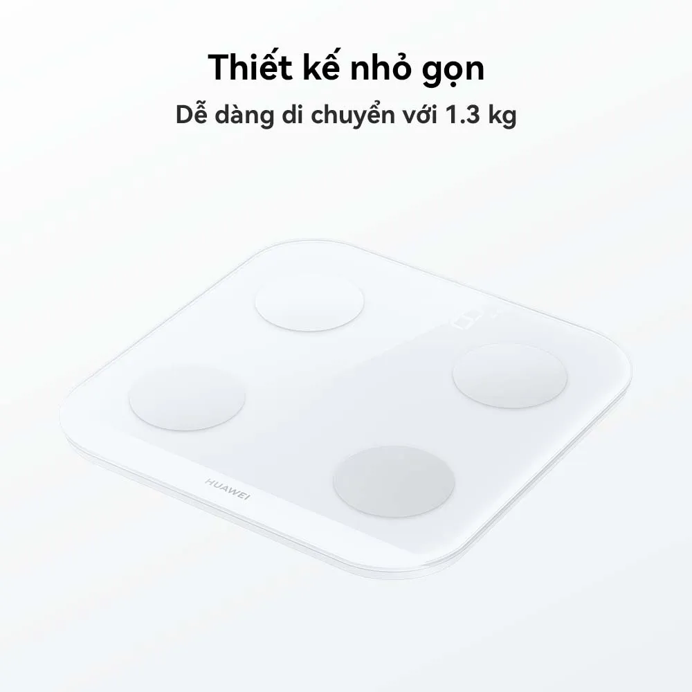 Ảnh Cân điện tử HUAWEI Scale 3 Bluetooth®Edition | Báo cáo 10 chỉ số cơ thể | HUAWEI TruFitᵀᴹ | Kết nối Bluetooth 3