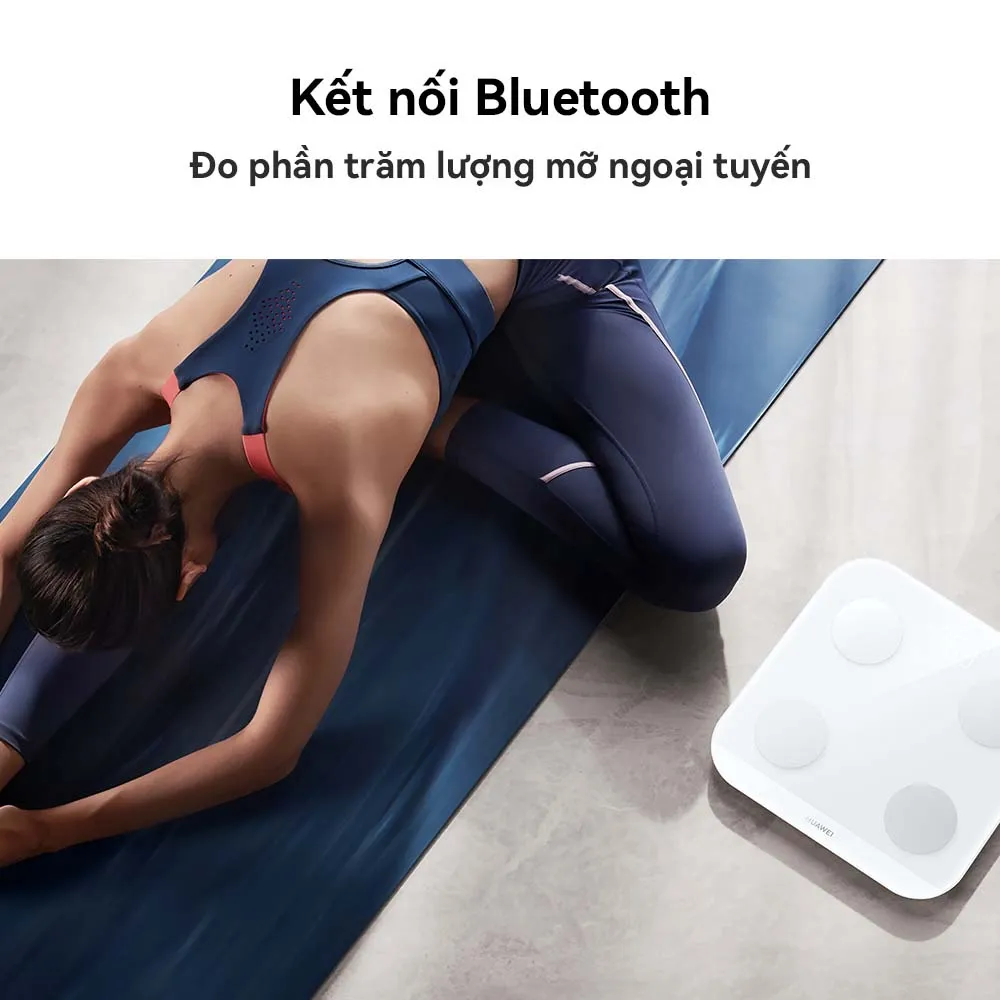 Ảnh Cân điện tử HUAWEI Scale 3 Bluetooth®Edition | Báo cáo 10 chỉ số cơ thể | HUAWEI TruFitᵀᴹ | Kết nối Bluetooth 4