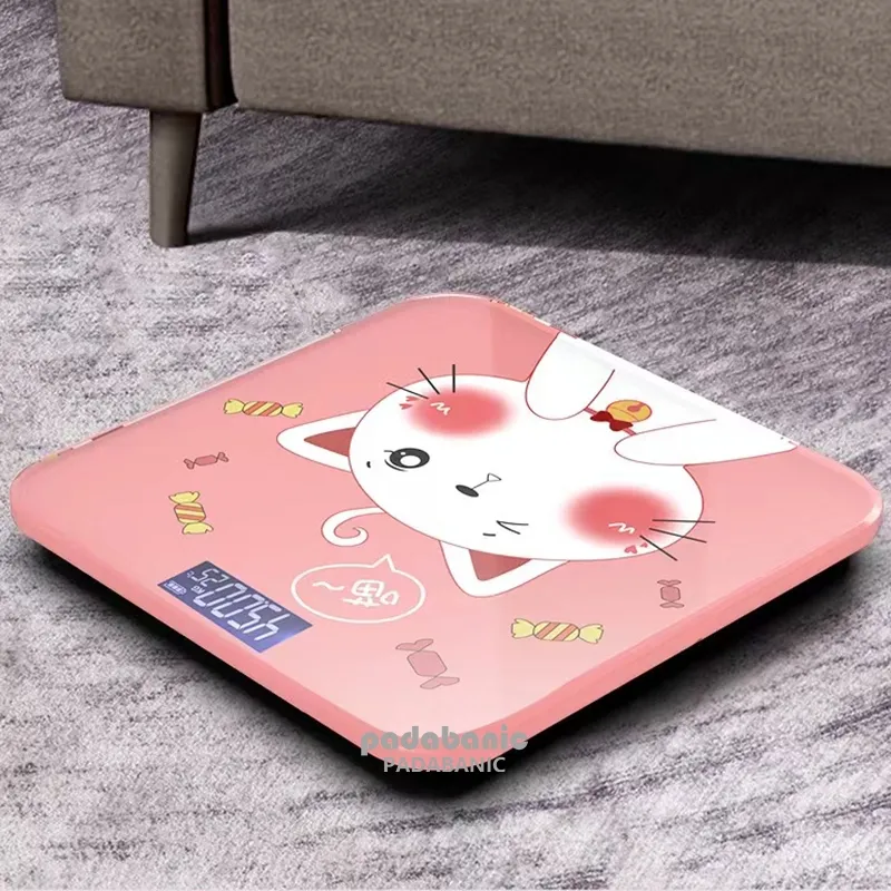 Ảnh Cân Điện Tử Padabanic Mini Cân Sức Khỏe Gia Đình Kích Thước Mặt Kính Cường Lực 2