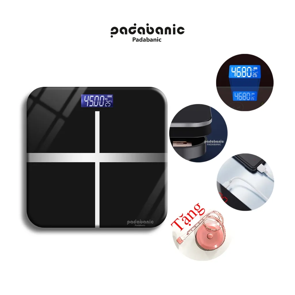 Ảnh Cân Điện Tử Padabanic Sạc Tích Điện USB Tiện Lợi Một Năm Sạc Vài Lần 1