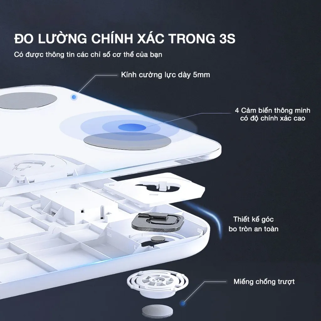 Ảnh Cân Điện Tử Thông Minh PICOOC Mini Lite_bản Quốc Tế_APP TIẾNG VIỆT_Đo 13 chỉ số cơ thể_BH 12 tháng 3