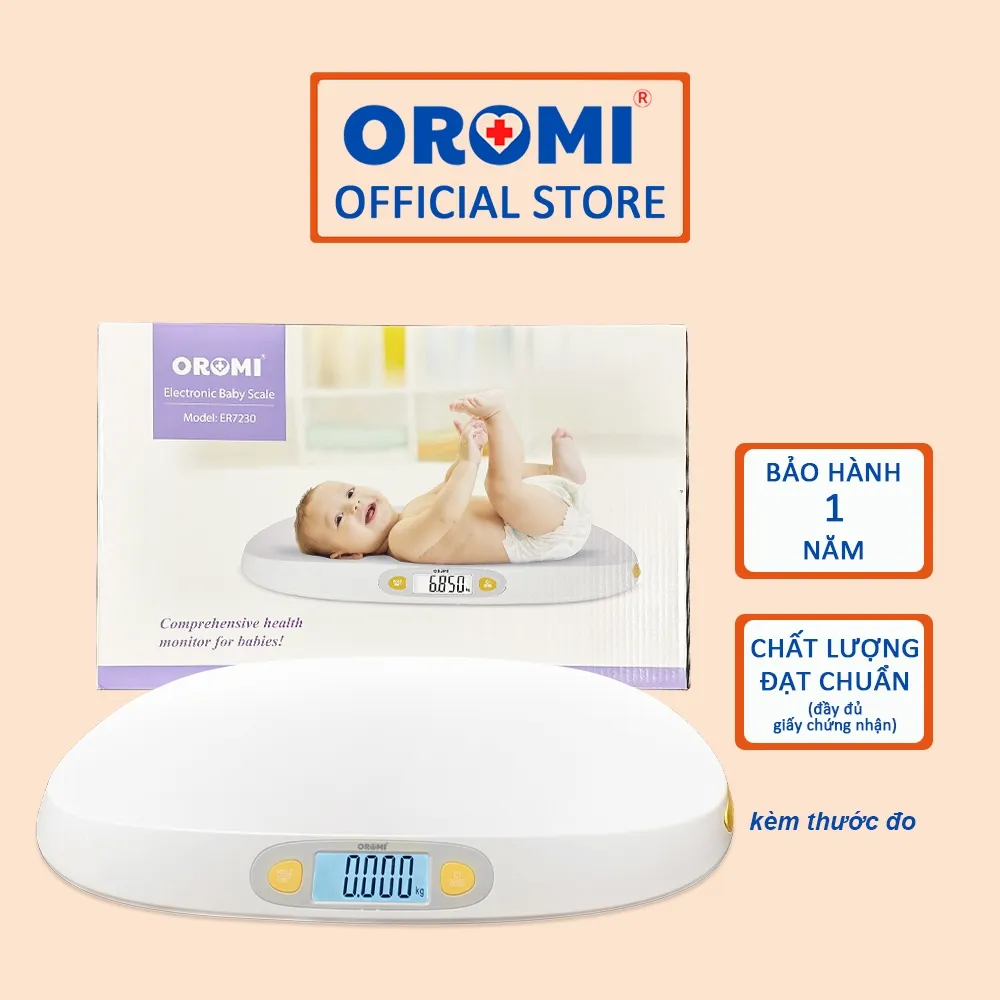Ảnh Cân Điện Tử Trẻ Em OROMI ER7230 - Cân Trẻ Sơ Sinh Kỹ Thuật Số 1