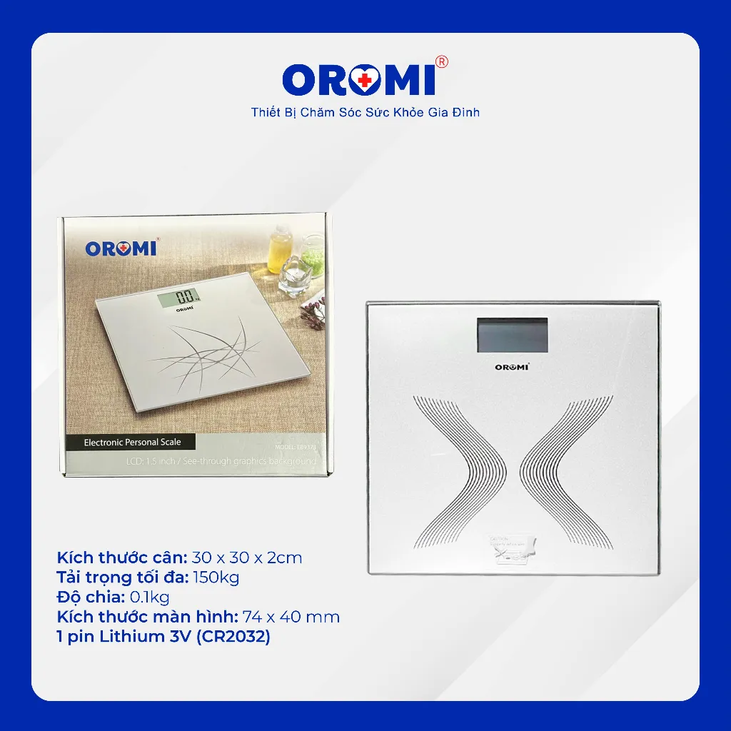 Ảnh Cân Sức Khỏe Điện Tử OROMI EB9373 4