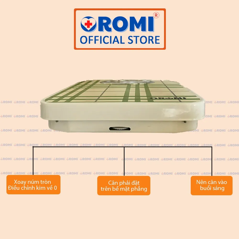 Ảnh Cân Sức Khỏe OROMI BR9015B - Cân Cơ Học Lò Xo 3