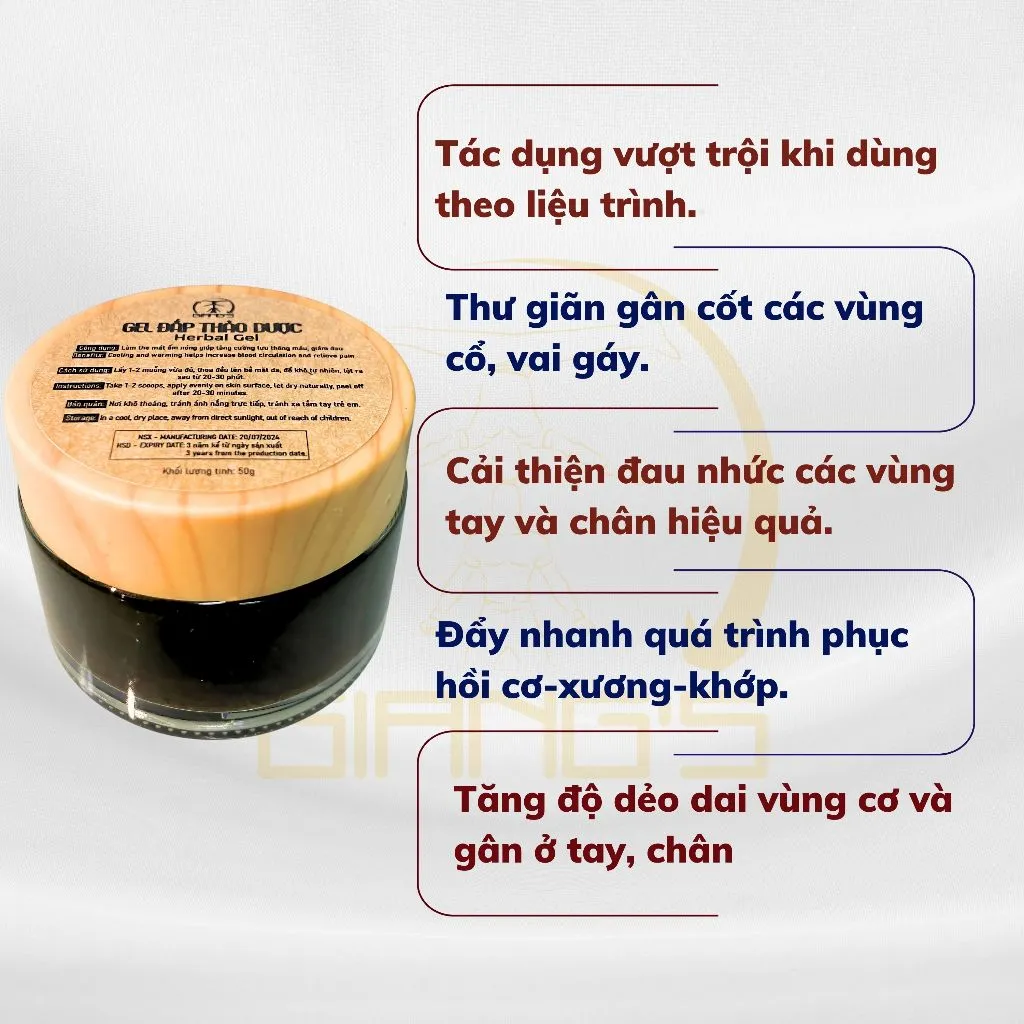 Ảnh Cao Đắp Xương Khớp [mới] Quốc Cơ Quốc Nghiệp 50gr - Cao dán giảm đau nhức xương khớp, lưu thông máu. 4