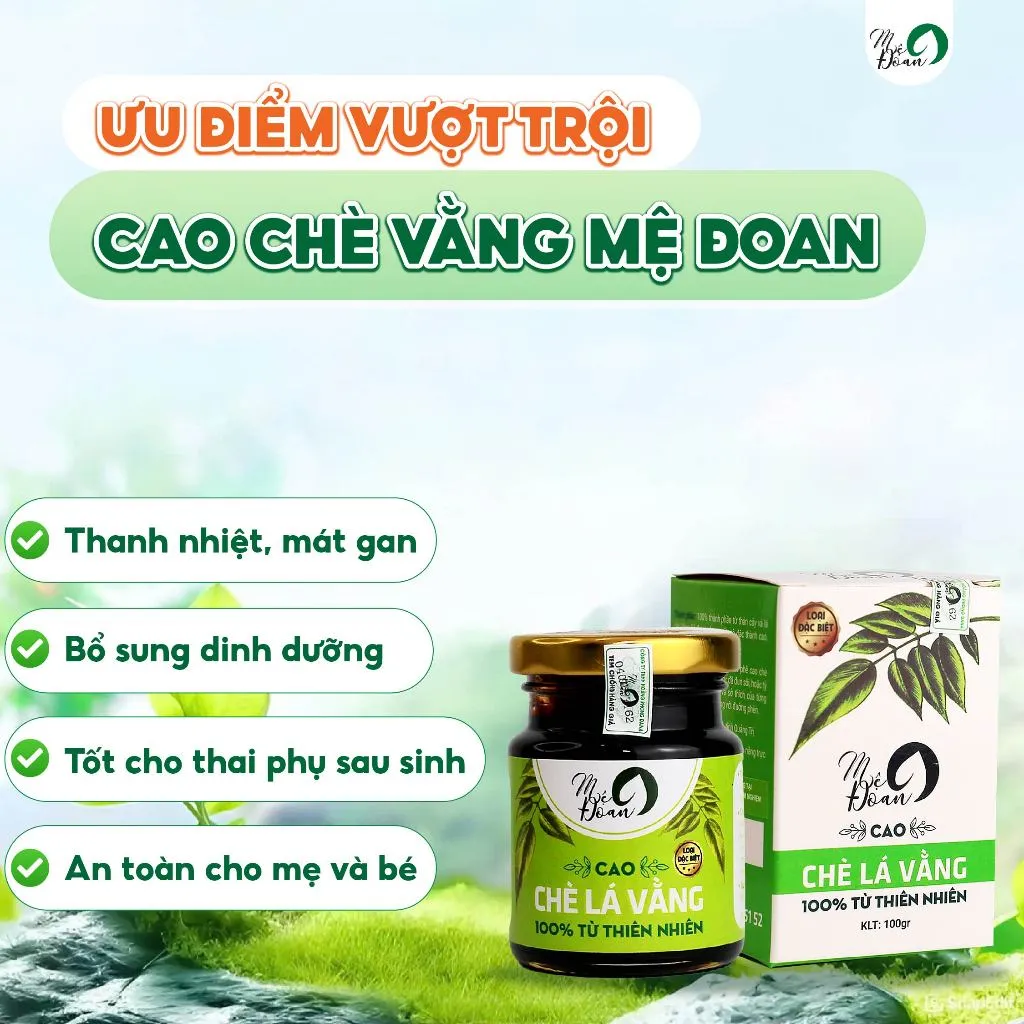 Ảnh Cao chè vằng Mệ Đoan nguyên chất lợi sữa giảm cân cho mẹ sau sinh hũ 100g 3