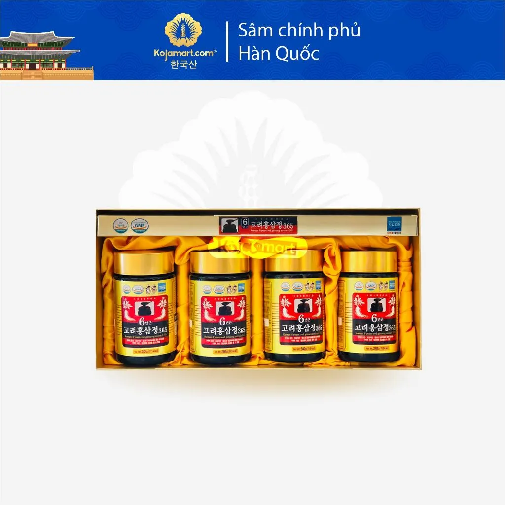 Ảnh Cao Hồng Sâm 365 Hàn Quốc Hộp 240g x 4 Hũ Korean Red Ginseng 3
