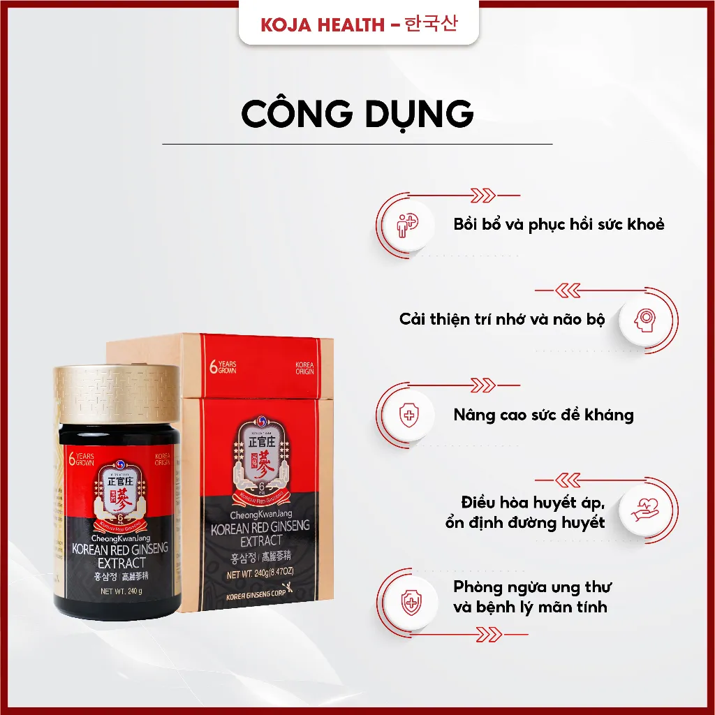 Ảnh Cao Hồng Sâm Hàn Quốc KGC Jung Kwan Jang Global Extract 2