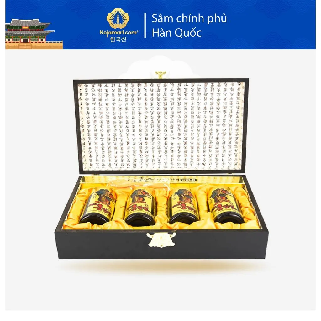 Ảnh Cao Hồng Sâm Hoàng Gia Hàn Quốc Korean Red Ginseng Hộp 250g x 4 Hũ 1