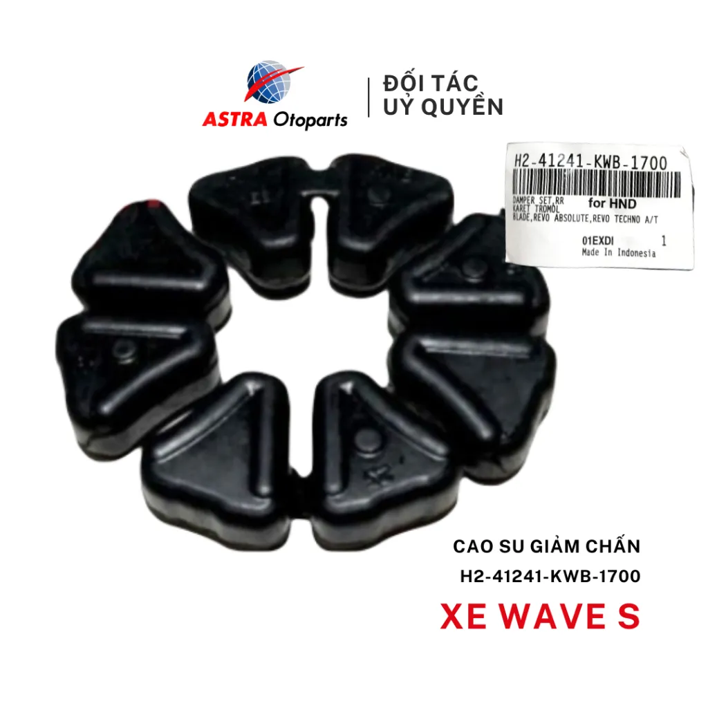 Ảnh Cao Su Đùm/ Giảm Giật/ Giảm Chấn ASPIRA mã H2-41241-KWB-1700 cho xe Honda Wave S 110 1