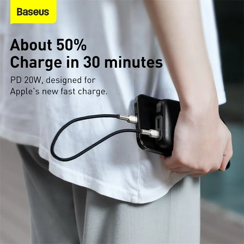 Ảnh Cáp Baseus PD 20W C-L Chaeger Cáp Sạc Nhanh Ngày Cho 13 3