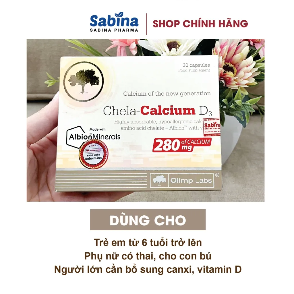 Ảnh Cặp canxi Chela Calcium D3 Và Gold DHA dạng chelate Albion.Thực phẩm bảo vệ sức khỏe Cho Bà Bầu Olimp Labs 36,6g 4