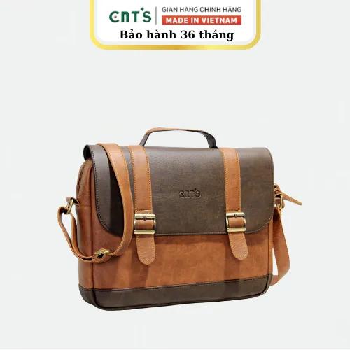 Ảnh Cặp da đeo chéo đựng ipad unisex CNT CA20 phối màu cao cấp 1