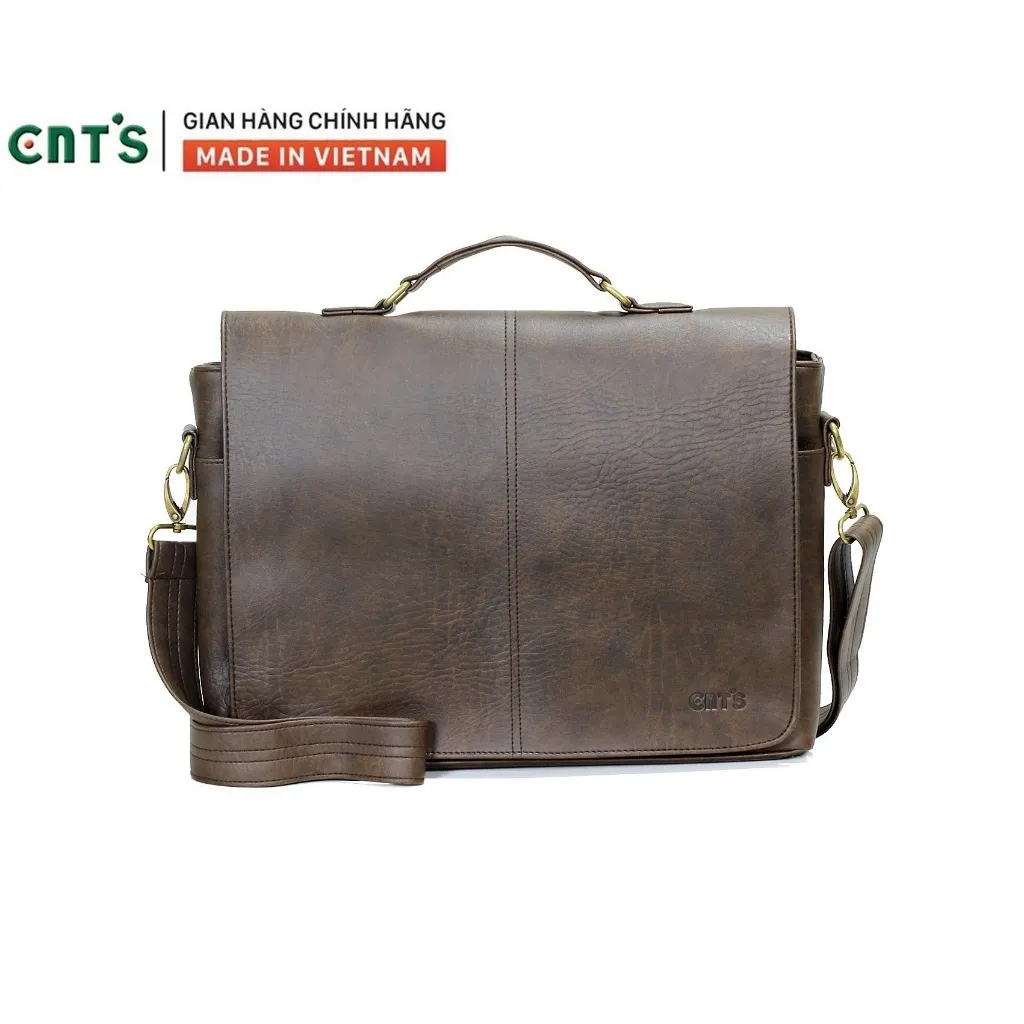 Ảnh Cặp da nam đeo chéo CNT unisex CA19 cao cấp 2