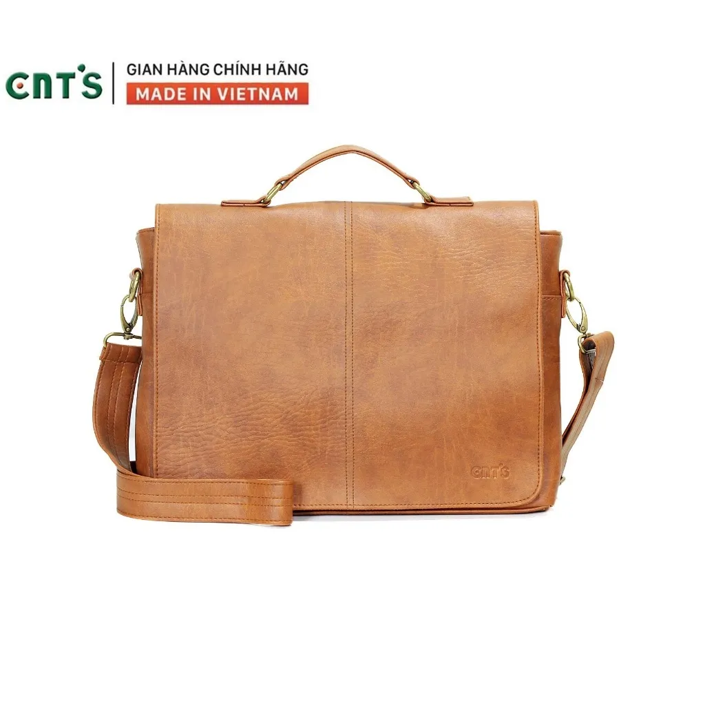 Ảnh Cặp da nam đeo chéo CNT unisex CA19 cao cấp 3