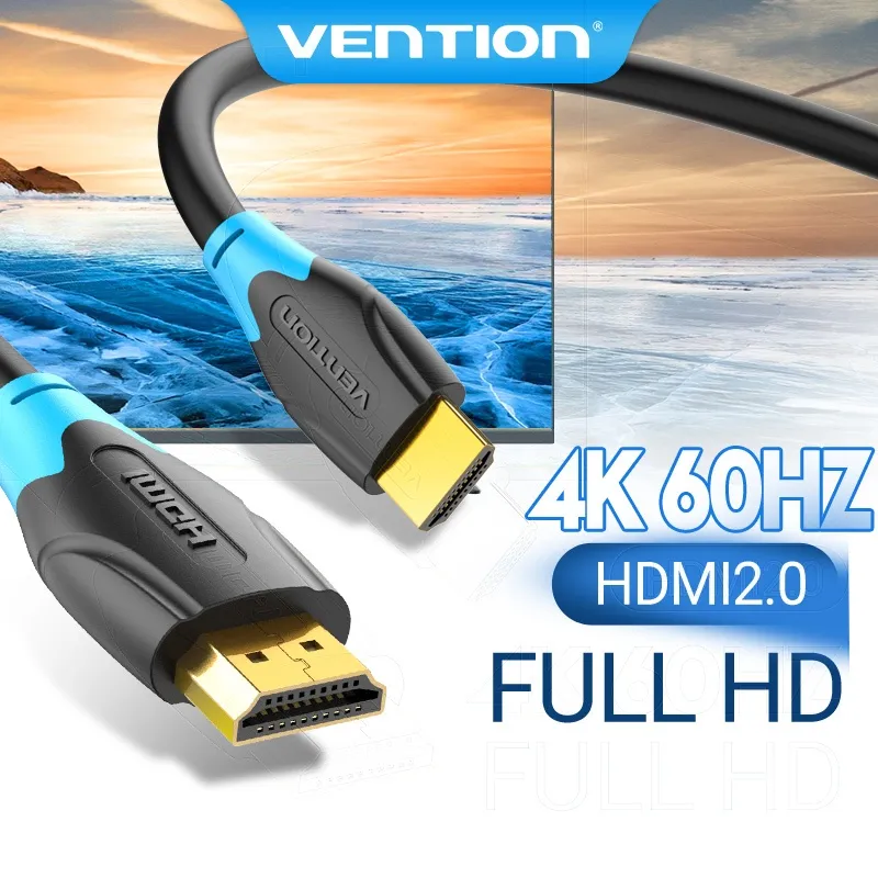 Ảnh Cáp HDMI Vention 4K/60HZ HDMI 2.0 3D dành cho TV LCD/màn hình máy chiếu HD 1080p PS4/3 Xbox/máy tính bàn 1
