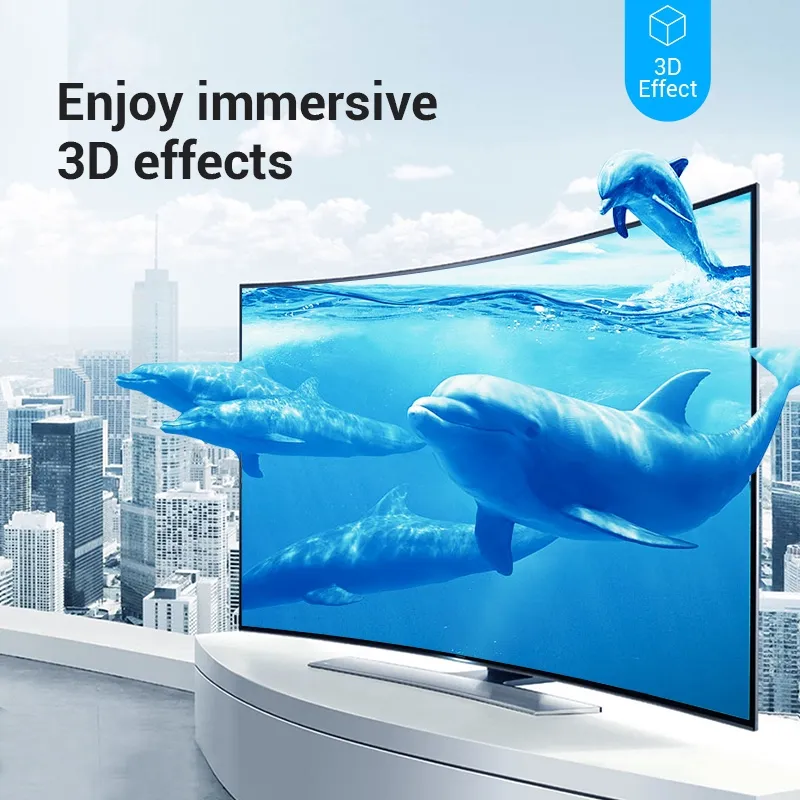 Ảnh Cáp HDMI Vention 4K/60HZ HDMI 2.0 3D dành cho TV LCD/màn hình máy chiếu HD 1080p PS4/3 Xbox/máy tính bàn 3