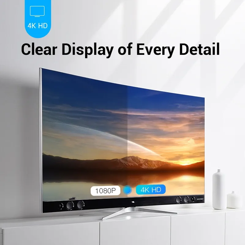 Ảnh Cáp HDMI Vention 4K/60HZ HDMI 2.0 3D dành cho TV LCD/màn hình máy chiếu HD 1080p PS4/3 Xbox/máy tính bàn 4