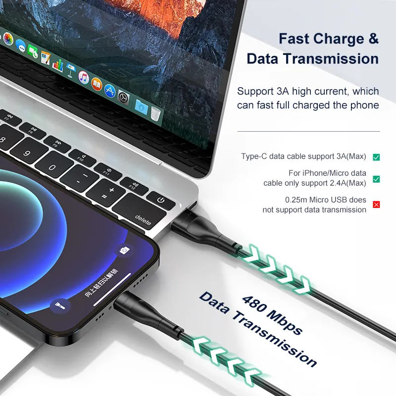 Ảnh Cáp Lightning KUULAA Sạc Nhanh Hỗ Trợ Truyền Dữ Liệu Qua Iphone Apple 1
