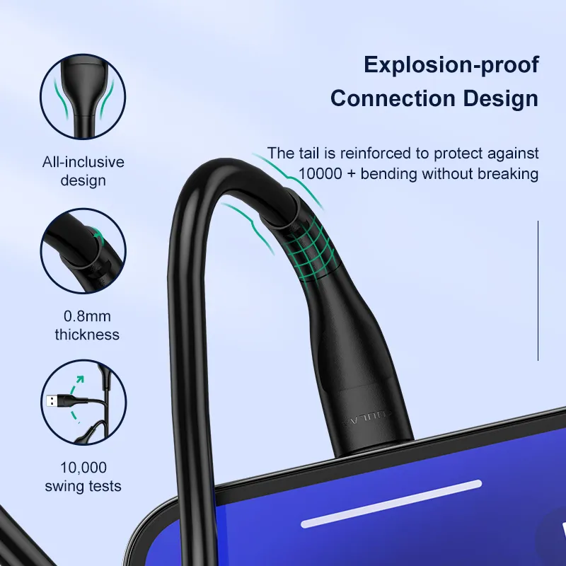 Ảnh Cáp Lightning KUULAA Sạc Nhanh Hỗ Trợ Truyền Dữ Liệu Qua Iphone Apple 3