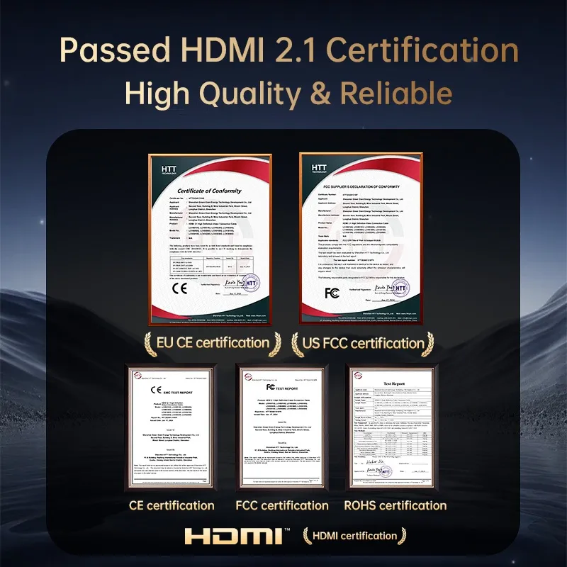 Ảnh Cáp Llano 8K HDMI 2.1 8K / 60Hz 4K / 240Hz 2K / 240Hz Ultra HD Tốc Độ Cao 48Gbps Cho Màn Hình Laptop PC PS4 Project Switch Âm Thanh Đồng Bộ Video Âm Thanh Cáp Video Âm Thanh HDMI 1