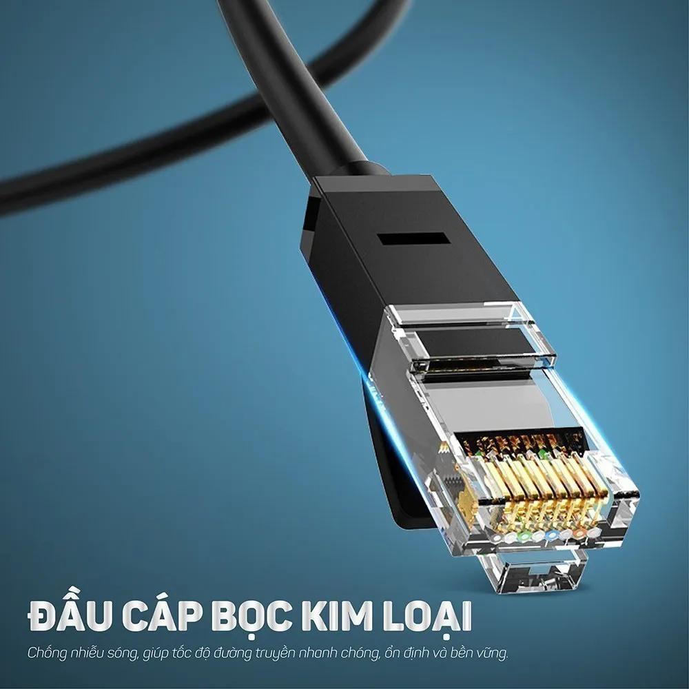 Ảnh Cáp mạng Cat6 UTP UGREEN NW102 | Tốc độ truyền tải cao 1000Mbps | Lõi thuần đồng 26AWG | Bảo Hành 18 Tháng 1 Đổi 1. 2