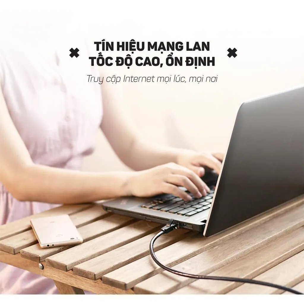 Ảnh Cáp mạng Cat6 UTP UGREEN NW102 | Tốc độ truyền tải cao 1000Mbps | Lõi thuần đồng 26AWG | Bảo Hành 18 Tháng 1 Đổi 1. 3