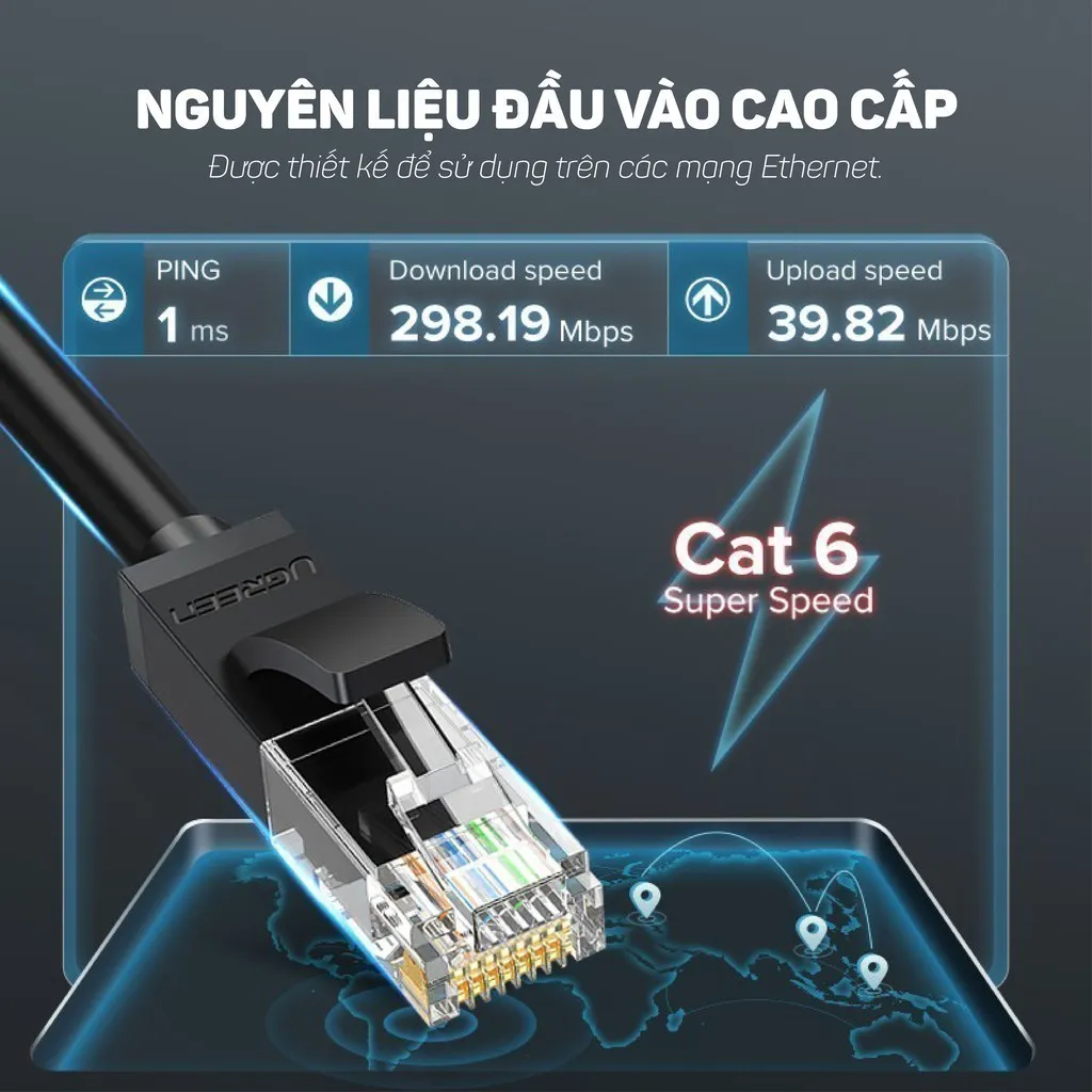 Ảnh Cáp mạng Cat6 UTP UGREEN NW102 | Tốc độ truyền tải cao 1000Mbps | Lõi thuần đồng 26AWG | Bảo Hành 18 Tháng 1 Đổi 1. 4