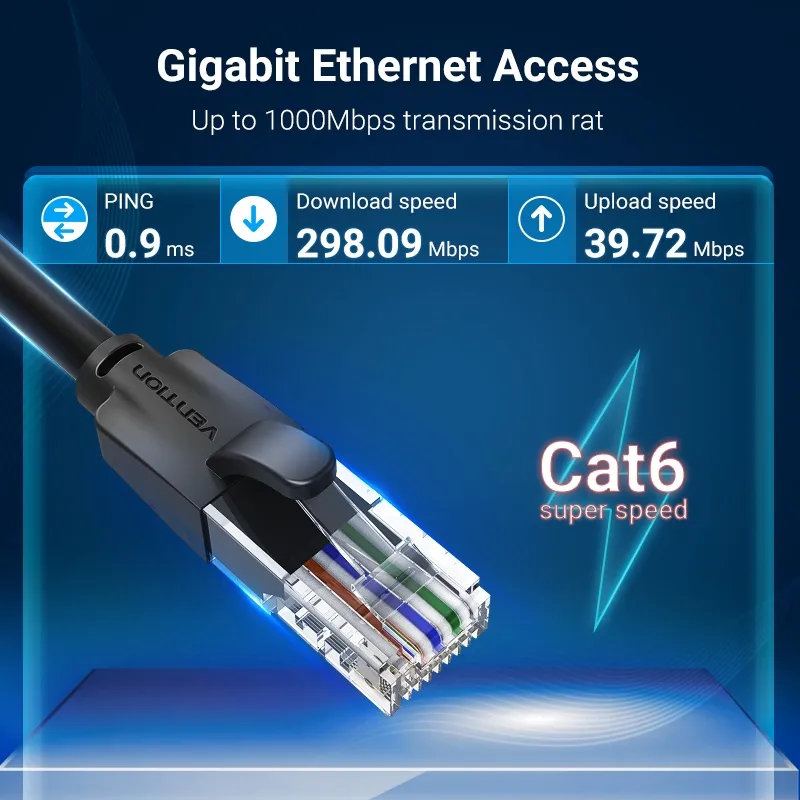 Đánh giá Cáp mạng Vention CAT6 Ethernet tốc độ 1000Mbps cho PC/Laptop