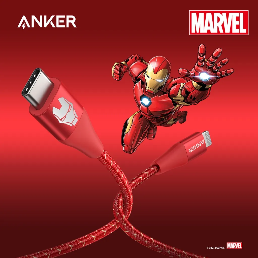 Ảnh Cáp sạc ANKER PowerLine+ II USB-C to Lightning dài 0.9m Phiên bản Marvel - A9548 4