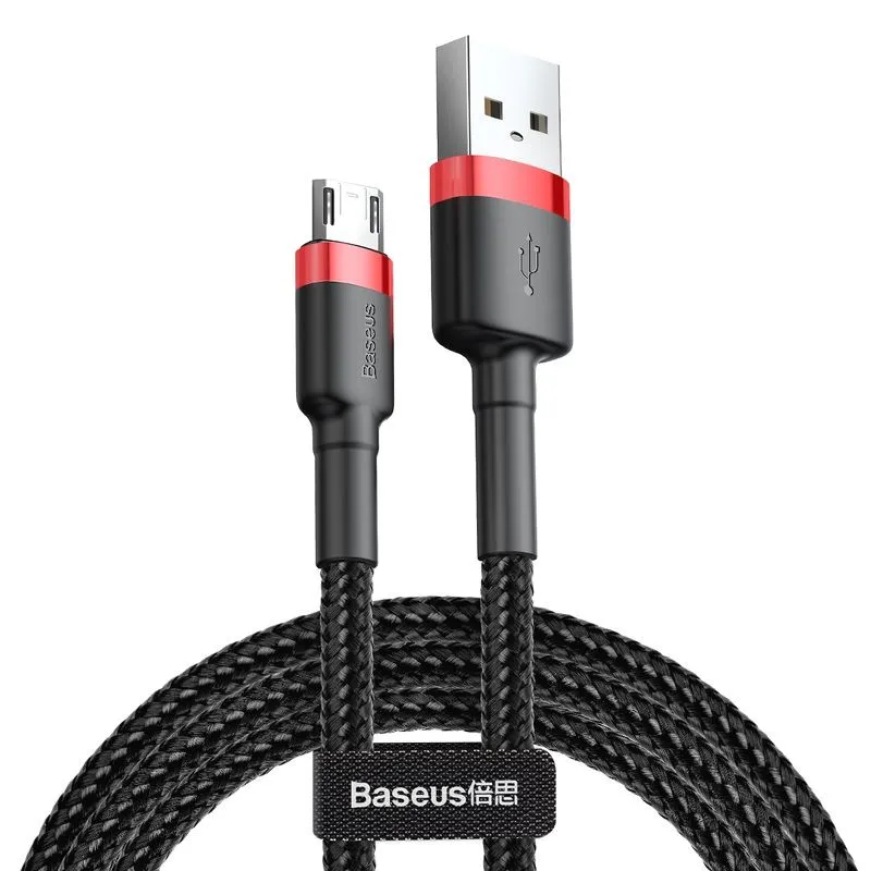 Ảnh Cáp sạc Baseus Cafule Micro USB hỗ trợ cho các dòng Androi, sạc nhanh 2.4A/1.5A/2A dài 1m/2m/3m dây bọc dù chống đứt 1