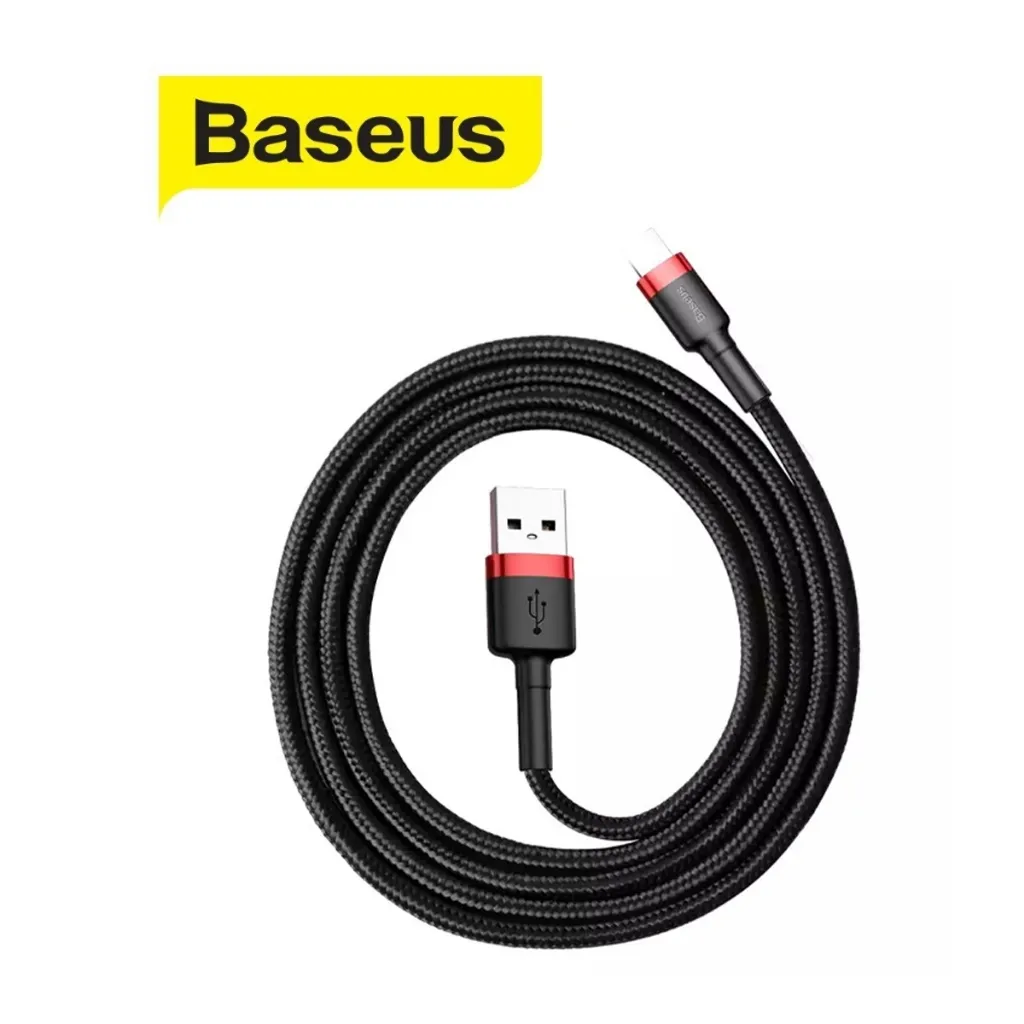Ảnh Cáp sạc Baseus Cafule USB dùng cho iP6/7/8/10/11/12/13/14 Chống đứt, chống rối,sạc nhanh, Bảo vệ pin, dài 1m/2m/3m 3