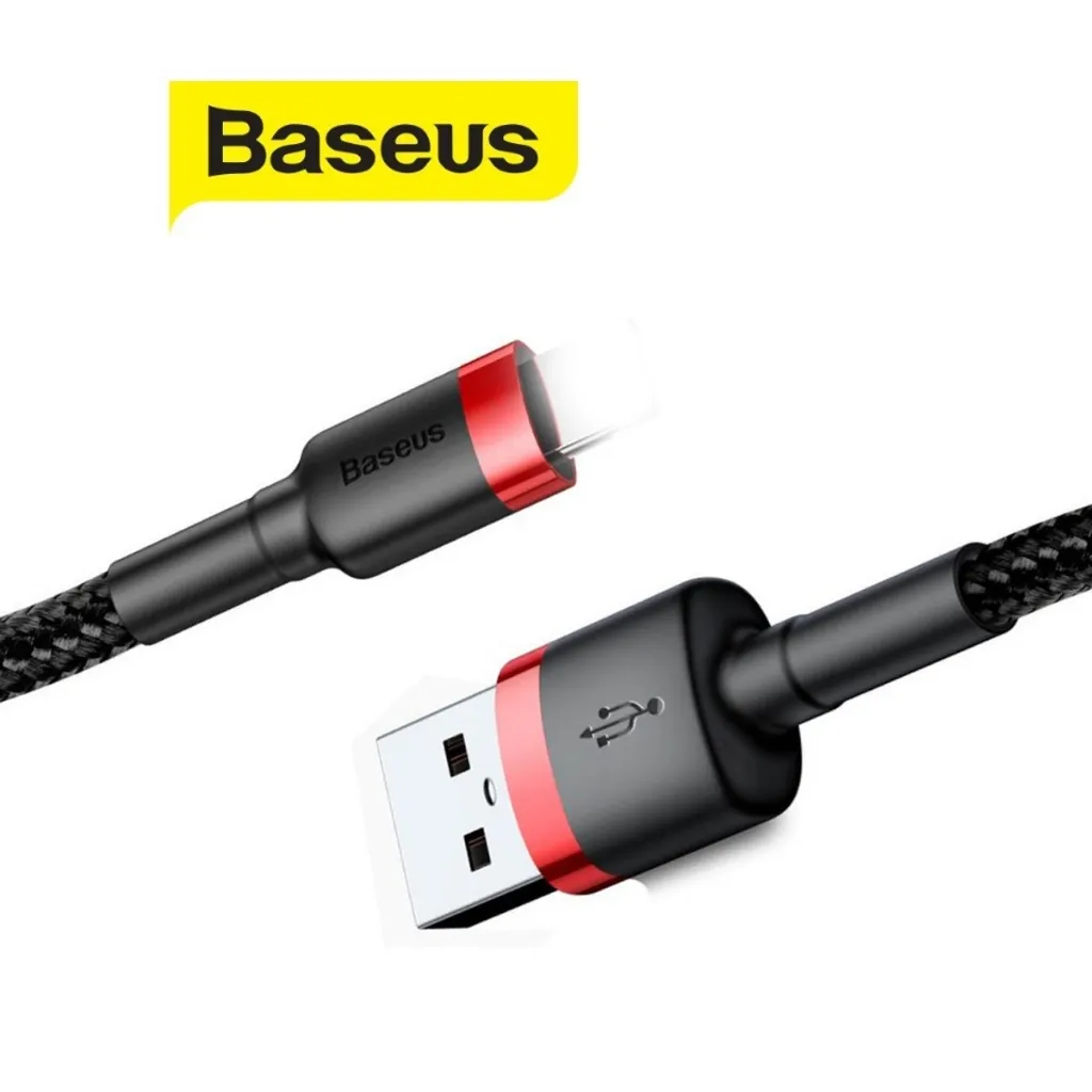 Ảnh Cáp sạc Baseus Cafule USB dùng cho iP6/7/8/10/11/12/13/14 Chống đứt, chống rối,sạc nhanh, Bảo vệ pin, dài 1m/2m/3m 4