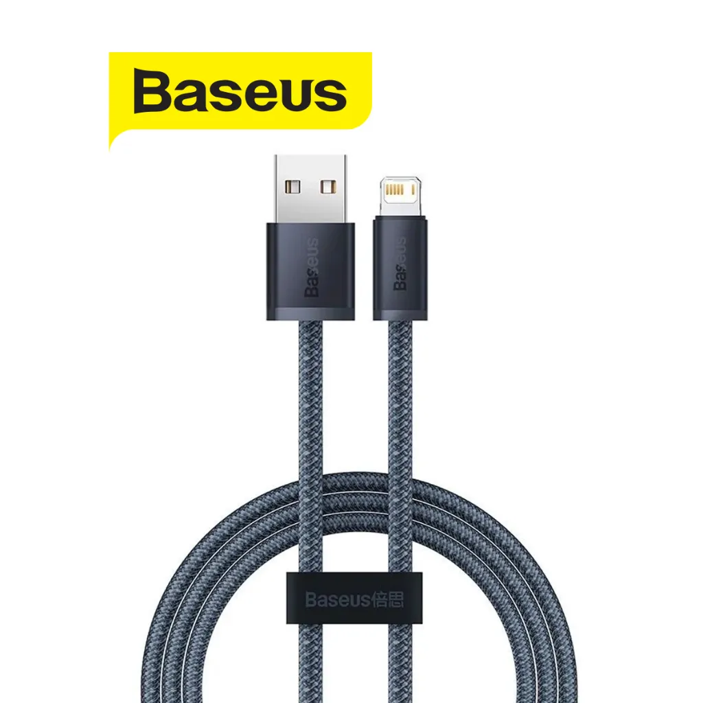 Ảnh Cáp sạc Baseus Dynamic USB cho iP7/8/10/11/12/13promax 2.4A dây dù siêu bền dài 1m/2m 3