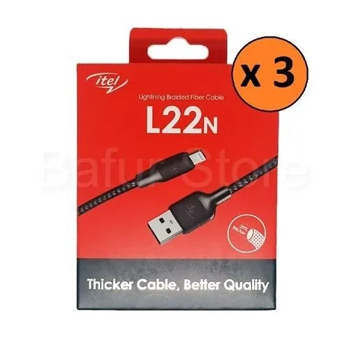 Ảnh Cáp sạc Itel ICD - L22N cho Ip 5 trở lên | Dây bện dày | Hàng chính hãng 3