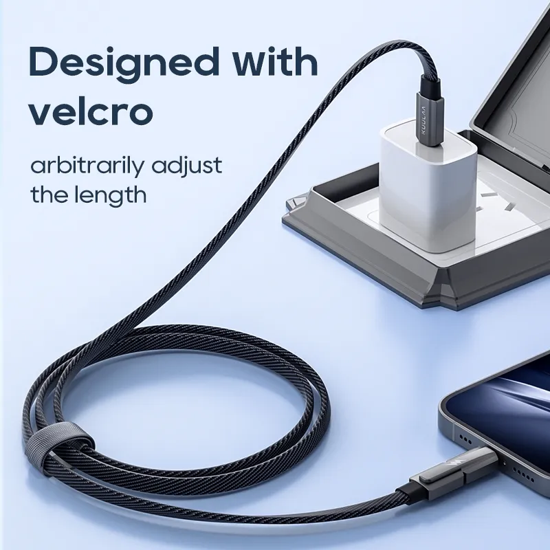 Ảnh Cáp sạc KUULAA ba trong một USB-C 60W Type-C sang Lightning/dữ liệu sạc nhanh thích hợp cho iPhone và Android 4