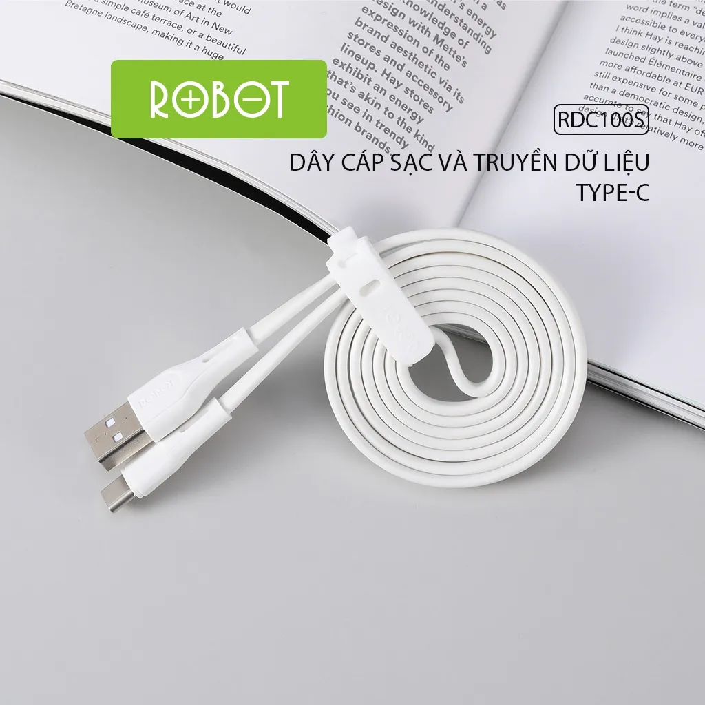 Ảnh Cáp Sạc Micro Type-C ROBOT RDL/M/C 100S-Dài 100CM Chất Liệu PVC Tương Thích Với Các Dòng Android 2