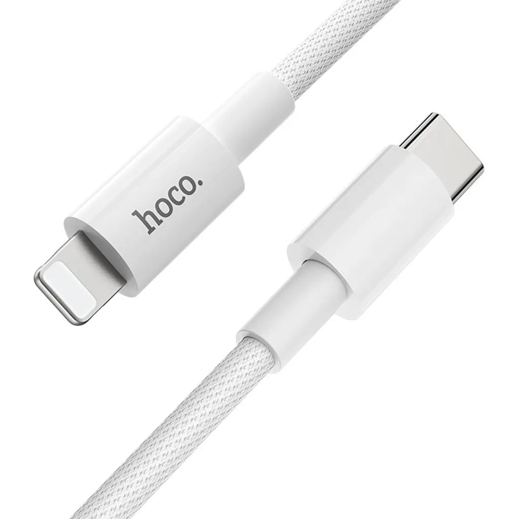Ảnh Cáp Sạc Nhanh 20W Chính Hãng Hoco Dây Dù - Truyền Tải Dữ Liệu Tốt Dành Cho 7-8-X-XR-XSM-11-12-13-14 2