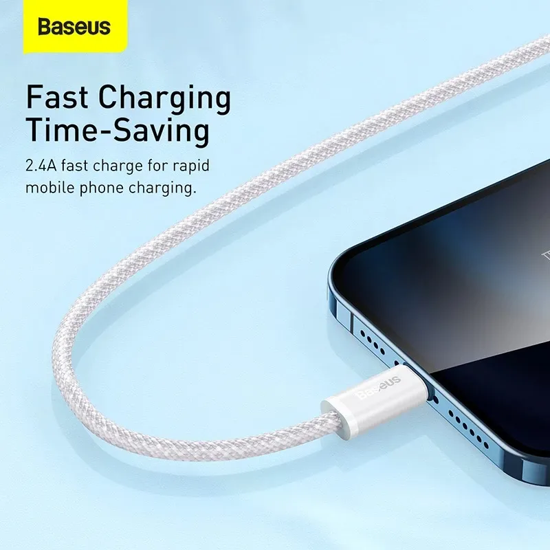 Ảnh Cáp Sạc Nhanh 2.4A Baseus USB Dành cho Phone 13 Pro Max/12 Mini Pro Max 2