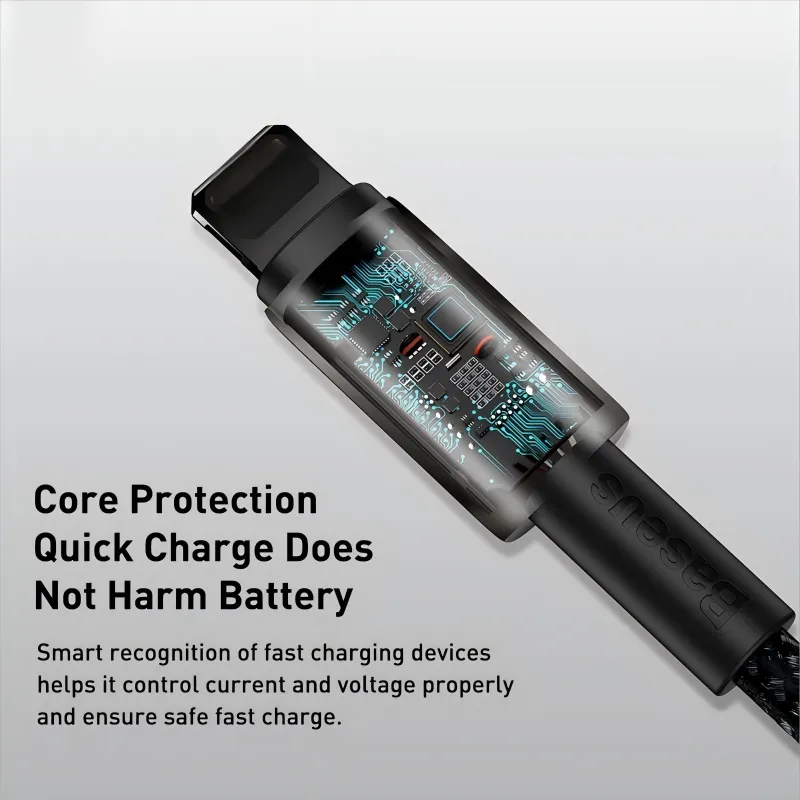 Ảnh Cáp Sạc Nhanh Baseus 20W Đầu USB C Sang điện thoại i8-14 Sạc Nhanh Cho phone i12 13 14 3