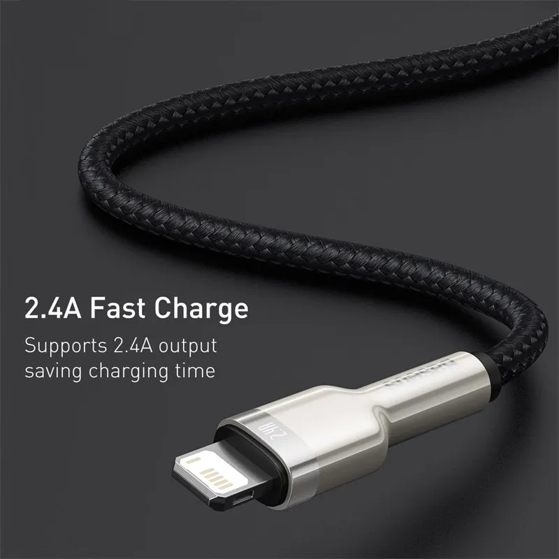 Ảnh Cáp sạc nhanh Baseus cổng USB 2.4A dành cho iPhone 11 12 Pro Max 4