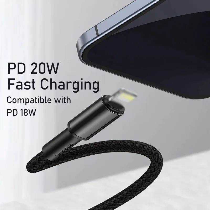 Ảnh Cáp Sạc Nhanh Baseus Cổng USB C Sang 20W Cho Phone 1