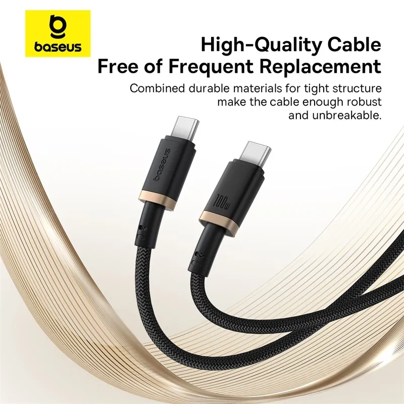 Ảnh Cáp Sạc Nhanh Baseus Dura Series Fast Charging Cable Type-C to Type-C 100W 4
