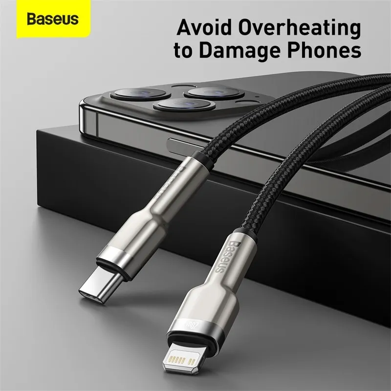 Ảnh Cáp Sạc Nhanh BASEUS PD 20W USB-C Type C cáp sạc nhanh cho ip 13 Pro Max 12 X Xr Xs 4