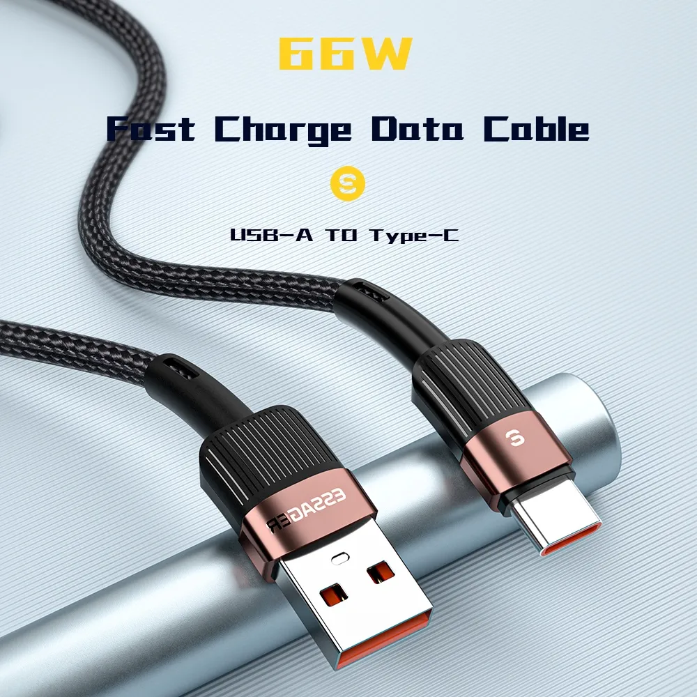 Ảnh Cáp sạc nhanh Essager chuyển đổi USB Type C 6A 66W cho Samsung Xiaomi 1