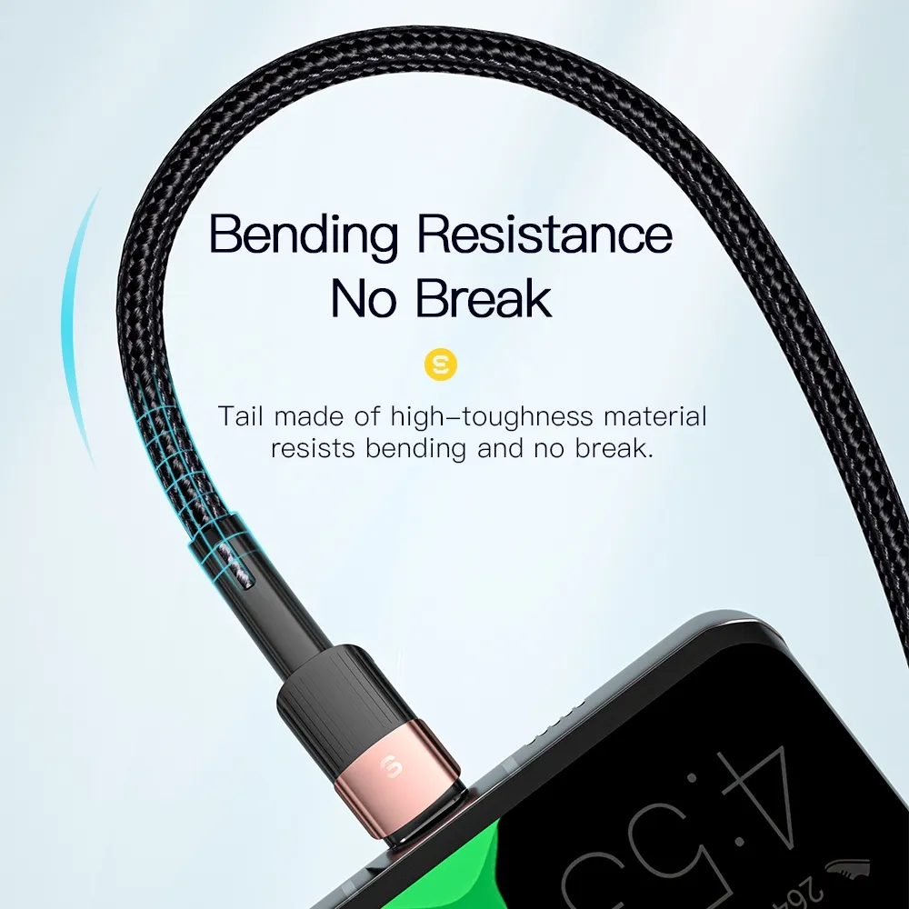 Ảnh Cáp sạc nhanh Essager chuyển đổi USB Type C 6A 66W cho Samsung Xiaomi 3