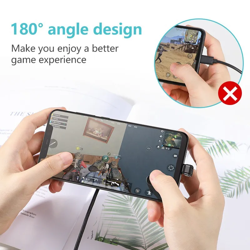Ảnh Cáp Sạc Nhanh KUULAA USB Type C 180 Độ Chuyên Dụng Cho Samsung Huawei Xiaomi 3